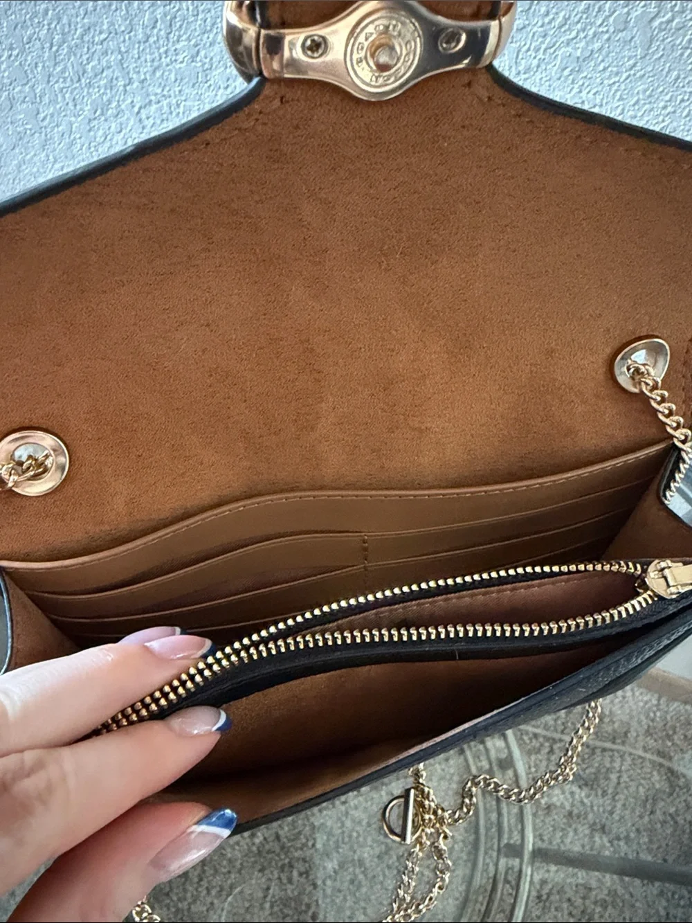 Coach sleek black